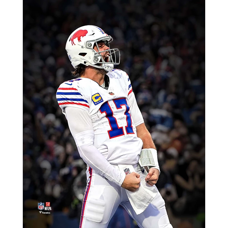 Josh Allen Buffalo Bills Unsigned 2025 Week 11 Touchdown Celebration Spotlight Photograph