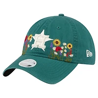 Women's New Era  Dark Green Houston Astros Floral Stitch 9TWENTY Adjustable Hat