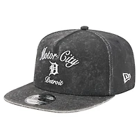 Men's New Era Black Detroit Tigers City Slogan A-Frame 9FIFTY Snapback Hat