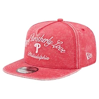 Men's New Era Red Philadelphia Phillies City Slogan A-Frame 9FIFTY Snapback Hat