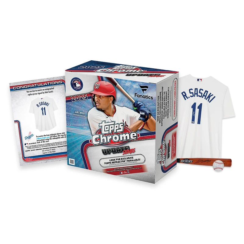 2025 Topps Chrome Updates Baseball Factory Sealed Fanatics Exclusive Mega Box