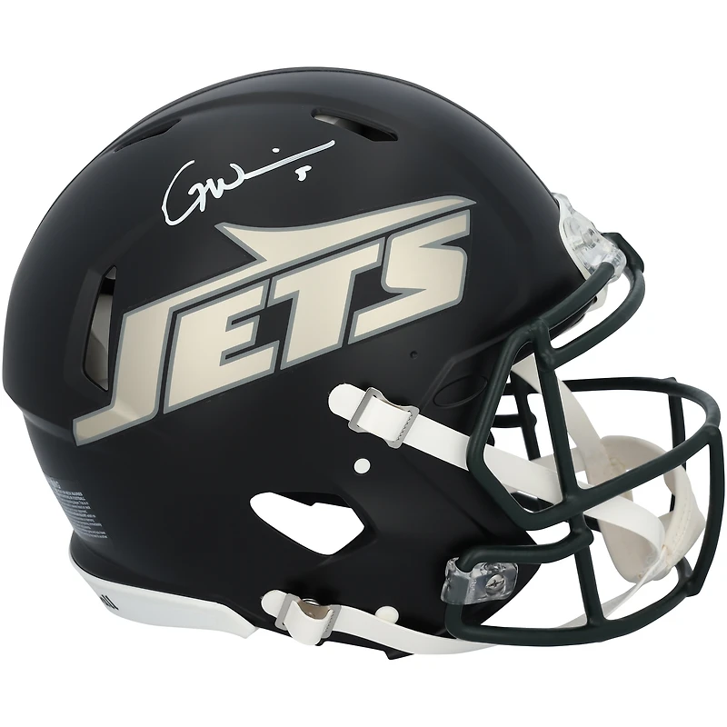 Garrett Wilson New York Jets Autographed Riddell Rivalry Speed Authentic Helmet