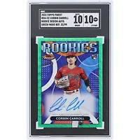 Corbin Carroll Arizona Diamondbacks Autographed 2023 Topps Finest Rookies Green Wave Refractor #RDA-CC #32/99 SGC Authenticated 10/10 Rookie Card