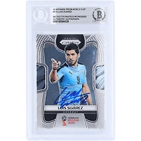 Luis Suarez Uruguay National Team Autographed 2018 Panini Prizm World Cup Russia #214 Beckett Fanatics Witnessed Authenticated Card