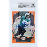 Dallas Goedert Philadelphia Eagles Autographed 2018 Panini Certified Mirror Orange #142 #/225 Beckett Fanatics Witnessed Authenticated Rookie Card