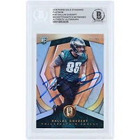 Dallas Goedert Philadelphia Eagles Autographed 2018 Panini Gold Standard Platinum #167 #/49 Beckett Fanatics Witnessed Authenticated Rookie Card