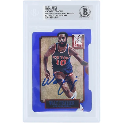 Walt Frazier New York Knicks Autographed 2013-14 Panini Donruss Elite Asprirations #287 #/90 Beckett Fanatics Witnessed Authenticated Card