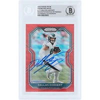 Dallas Goedert Philadelphia Eagles Autographed 2020 Panini Prizm Prizms Red Wave #171 #/149 Beckett Fanatics Witnessed Authenticated Card