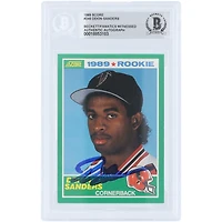 Deion Sanders Atlanta Falcons Autographed 1989 Score #246 Beckett Fanatics Witnessed Authenticated Rookie Card