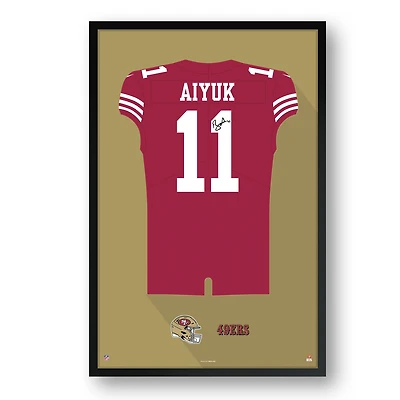 Brandon Aiyuk San Francisco 49ers 27" x 39" Home Jersey Framed Art Print
