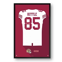 George Kittle San Francisco 49ers 14" x 20" Away Jersey Framed Art Print