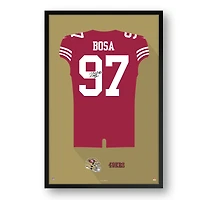 Nick Bosa San Francisco 49ers 14" x 20" Home Jersey Framed Art Print