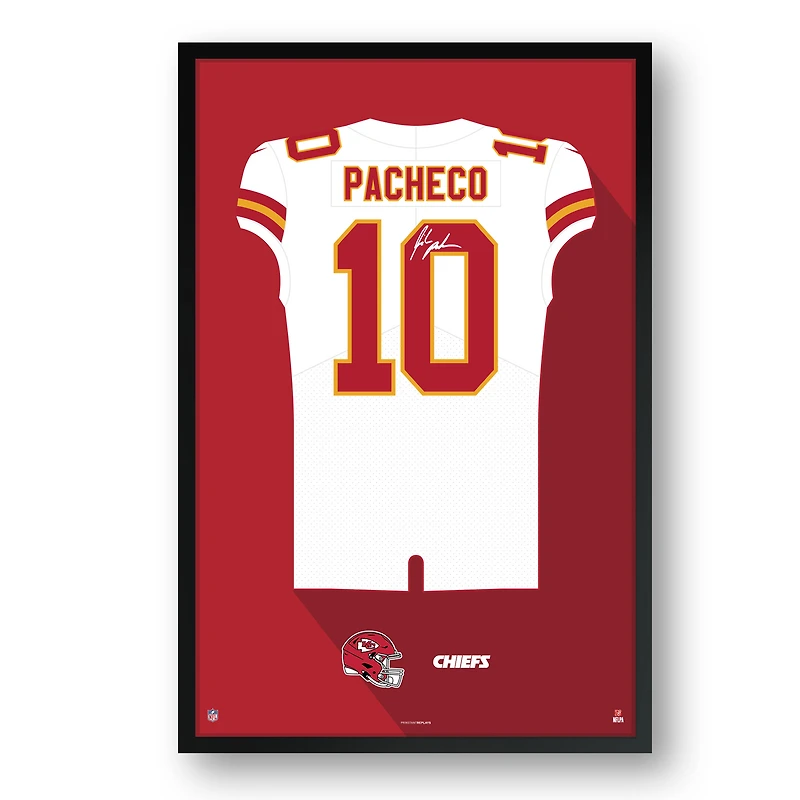 Isiah Pacheco Kansas City Chiefs 14" x 20" Away Jersey Framed Art Print