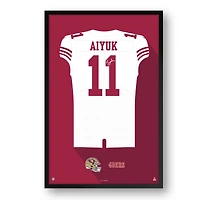 Brandon Aiyuk San Francisco 49ers 14" x 20" Away Jersey Framed Art Print