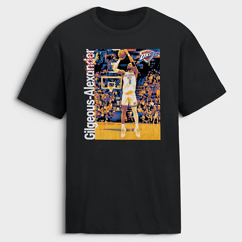 Men's Shai Gilgeous-Alexander Black Oklahoma City Thunder Legacy T-Shirt