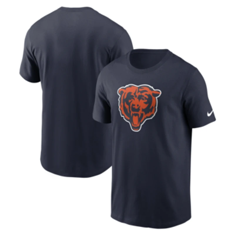 Men's Nike Navy Chicago Bears Primetime Logo Essential T-Shirt