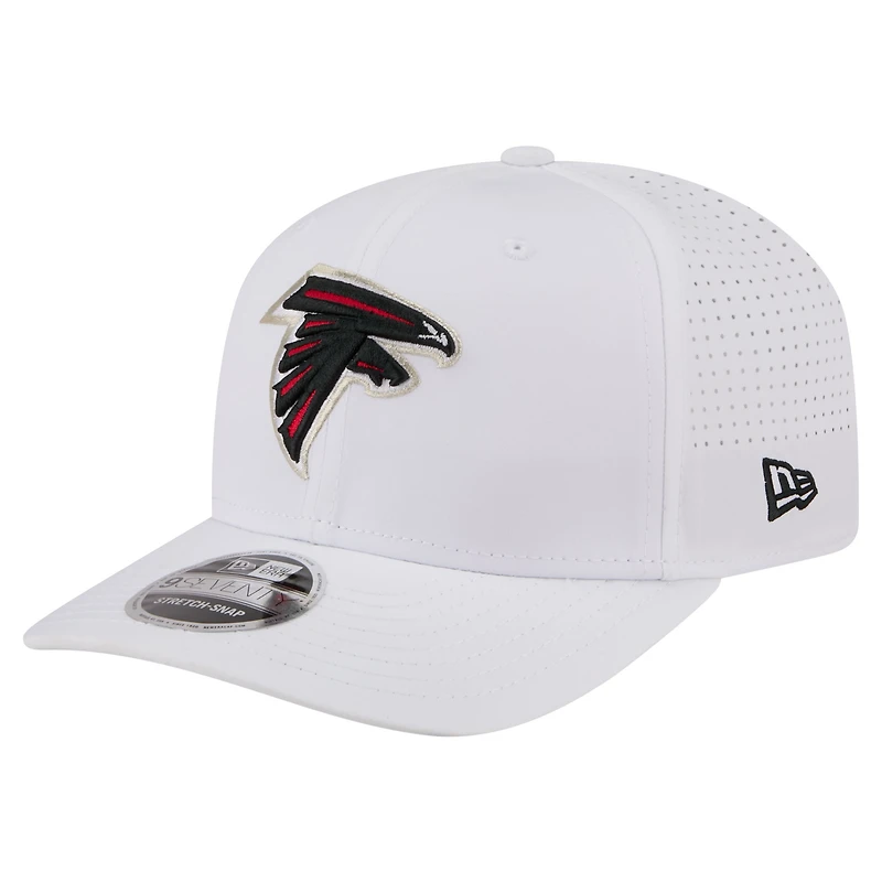 Men's New Era White Atlanta Falcons Name Plate 9SEVENTY Adjustable Hat