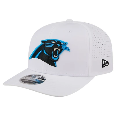 Men's New Era White Carolina Panthers Name Plate 9SEVENTY Adjustable Hat