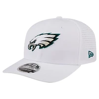 Men's New Era White Philadelphia Eagles Name Plate 9SEVENTY Adjustable Hat