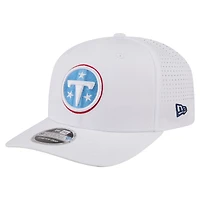 Men's New Era White Tennessee Titans Name Plate 9SEVENTY Adjustable Hat
