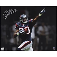 Andre Johnson Houston Texans Autographed 16" x 20" Touchdown Celebration Pointing Spotlight Photograph