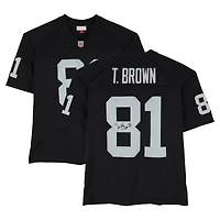 Tim Brown Oakland Raiders Autographed Black Mitchell & Ness 1997 Legacy Jersey