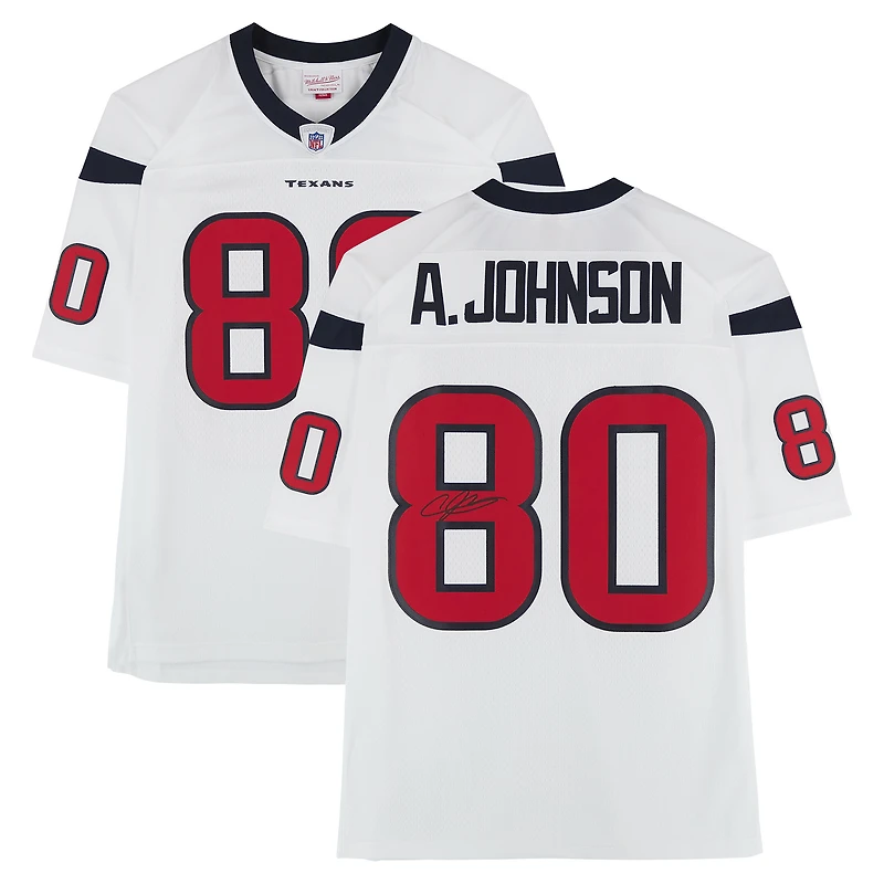 Andre Johnson Houston Texans Autographed White Mitchell & Ness 2008 Legacy Jersey