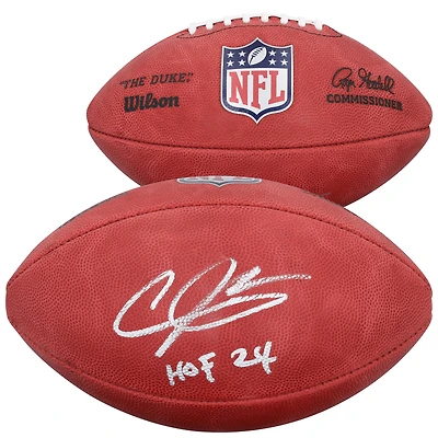 Andre Johnson Houston Texans Autographed Wilson Duke Full Color Football with "HOF 24" Inscription