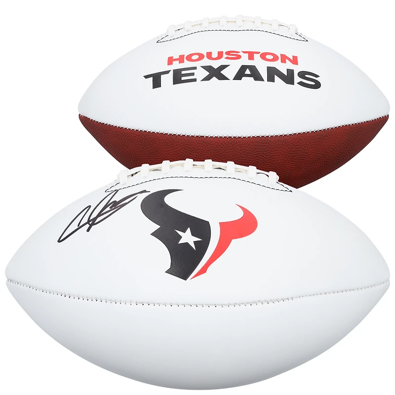 Andre Johnson Houston Texans Autographed Franklin White Panel Football