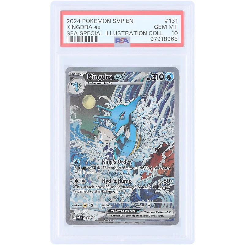 Kingdra EX 2024 Pokemon Scarlet & Violet Promos Shrouded Fable Special Illustration Collection #131 PSA Authenticated 10 Card