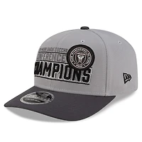 Men's New Era  Gray Inter Miami CF 2025 MLS Eastern Conference Champions 9SEVENTY Adjustable Hat