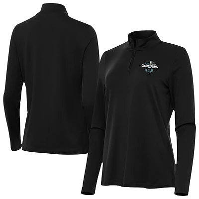 Women's Antigua Black NJ/NY Gotham FC 2025 NWSL Champions Reprocess Quarter-Zip Pullover