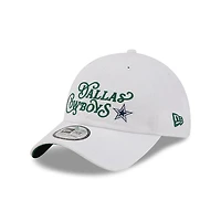 Men's New Era White Dallas Cowboys Golf Course Casual Classic Adjustable Hat