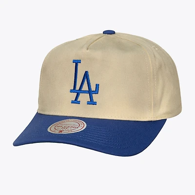 Men's Mitchell & Ness Cream Los Angeles Dodgers Retro Roots Deadstock Cooperstown Snapback Hat