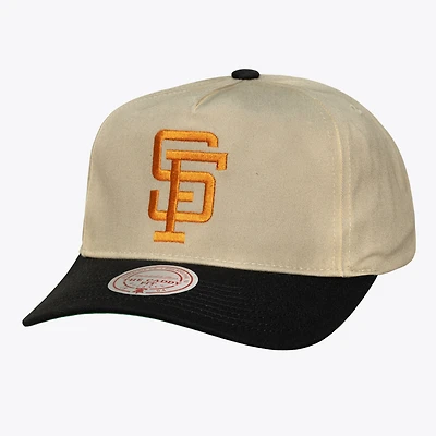 Men's Mitchell & Ness Cream San Francisco Giants Retro Roots Cooperstown Snapback Hat