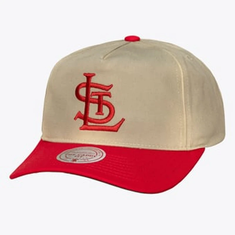 Men's Mitchell & Ness Cream St. Louis Cardinals Retro Roots Deadstock Cooperstown Snapback Hat