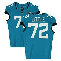 Walker Little Jacksonville Jaguars Game-Used #72 Teal Nike Jersey vs. Los Angeles Chargers on November 16, 2025