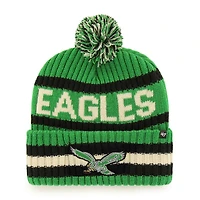 Men's '47  Kelly Green Philadelphia Eagles Bering Cuffed Knit Hat with Pom