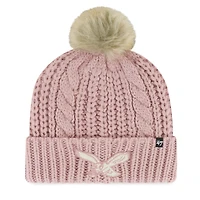 Women's '47 Dusty Rose Philadelphia Eagles Meeko Cuffed Knit Hat with Pom