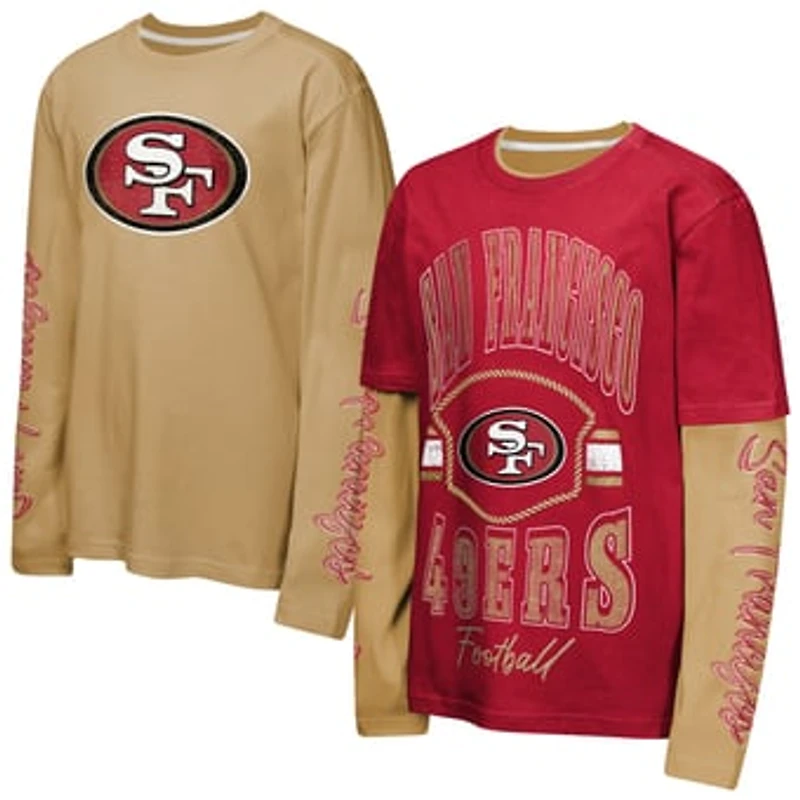 Preschool Outerstuff  Scarlet/Gold San Francisco 49ers Motion Combo Set
