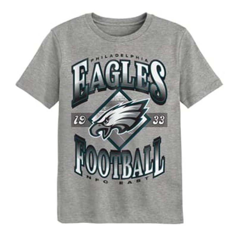 Preschool Outerstuff Dark Heather Gray Philadelphia Eagles Of Days Past T-Shirt