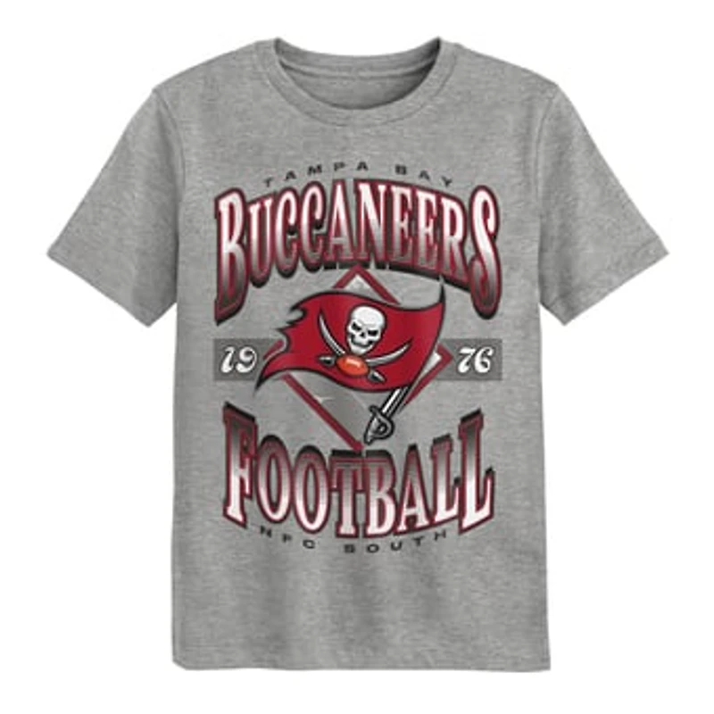 Preschool Outerstuff Dark Heather Gray Tampa Bay Buccaneers Of Days Past T-Shirt