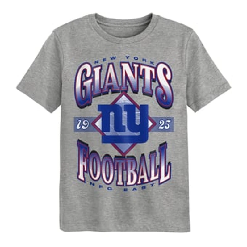 Preschool Outerstuff Dark Heather Gray New York Giants Of Days Past T-Shirt