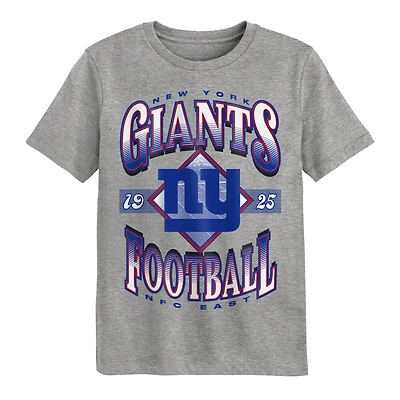 Preschool Outerstuff Dark Heather Gray New York Giants Of Days Past T-Shirt