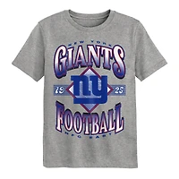 Preschool Outerstuff Dark Heather Gray New York Giants Of Days Past T-Shirt