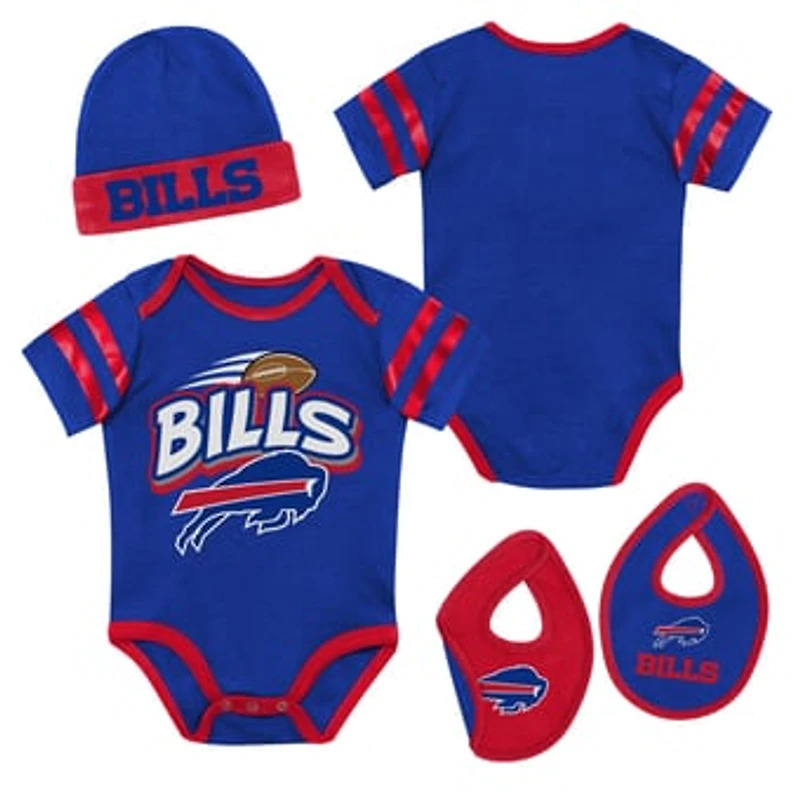 Newborn Outerstuff Royal Buffalo Bills Pint Prodigy Three Piece Creeper Set