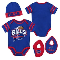 Newborn Outerstuff Royal Buffalo Bills Pint Prodigy Three Piece Creeper Set