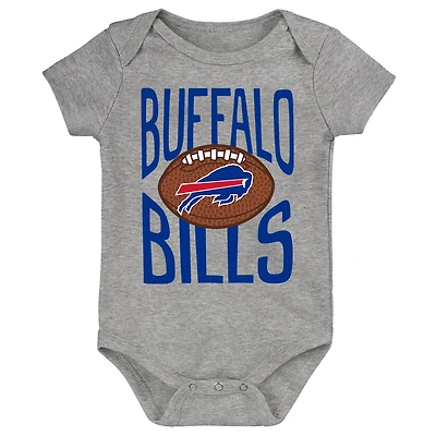 Newborn Outerstuff Gray Buffalo Bills For the Ball Bodysuit