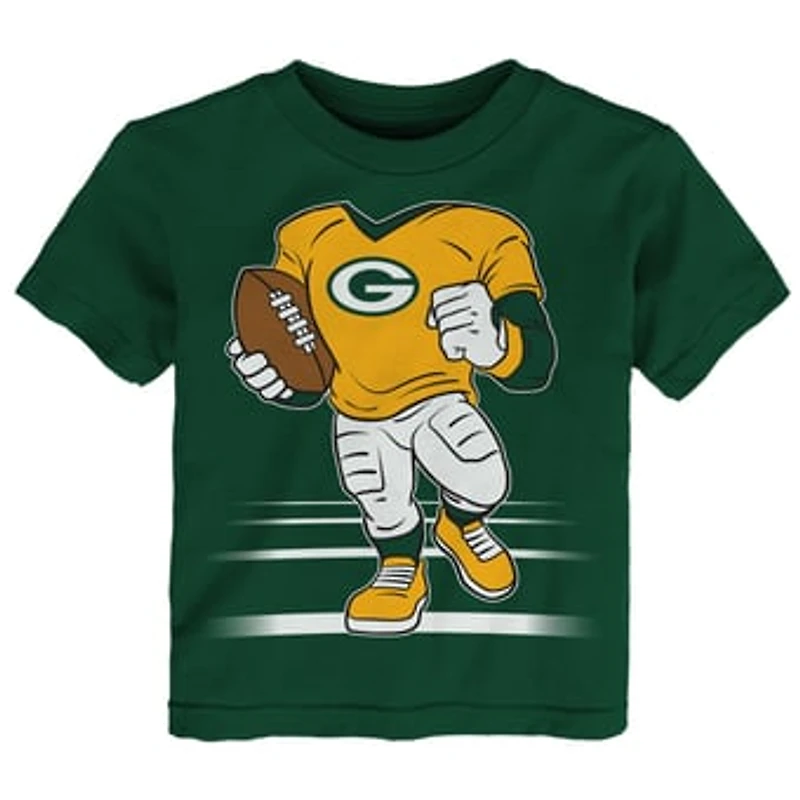Toddler Outerstuff  Green Green Bay Packers Game Fit T-Shirt