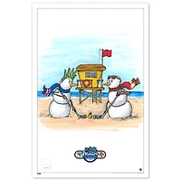 New York Rangers vs. Florida Panthers 2026 NHL Winter Classic 24" x 36" Sketch Fine Art Print - Limited Edition of 50